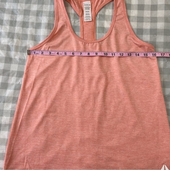 2/40$  Reebok Small Sporty Peach Racerback Tank Athleisure Running Yoga gym chic - Picture 10 of 15